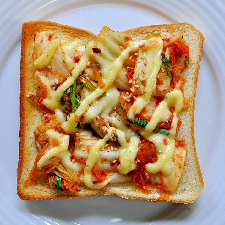 キムチトースト レシピ 作り方 By ねこすけ 楽天レシピ